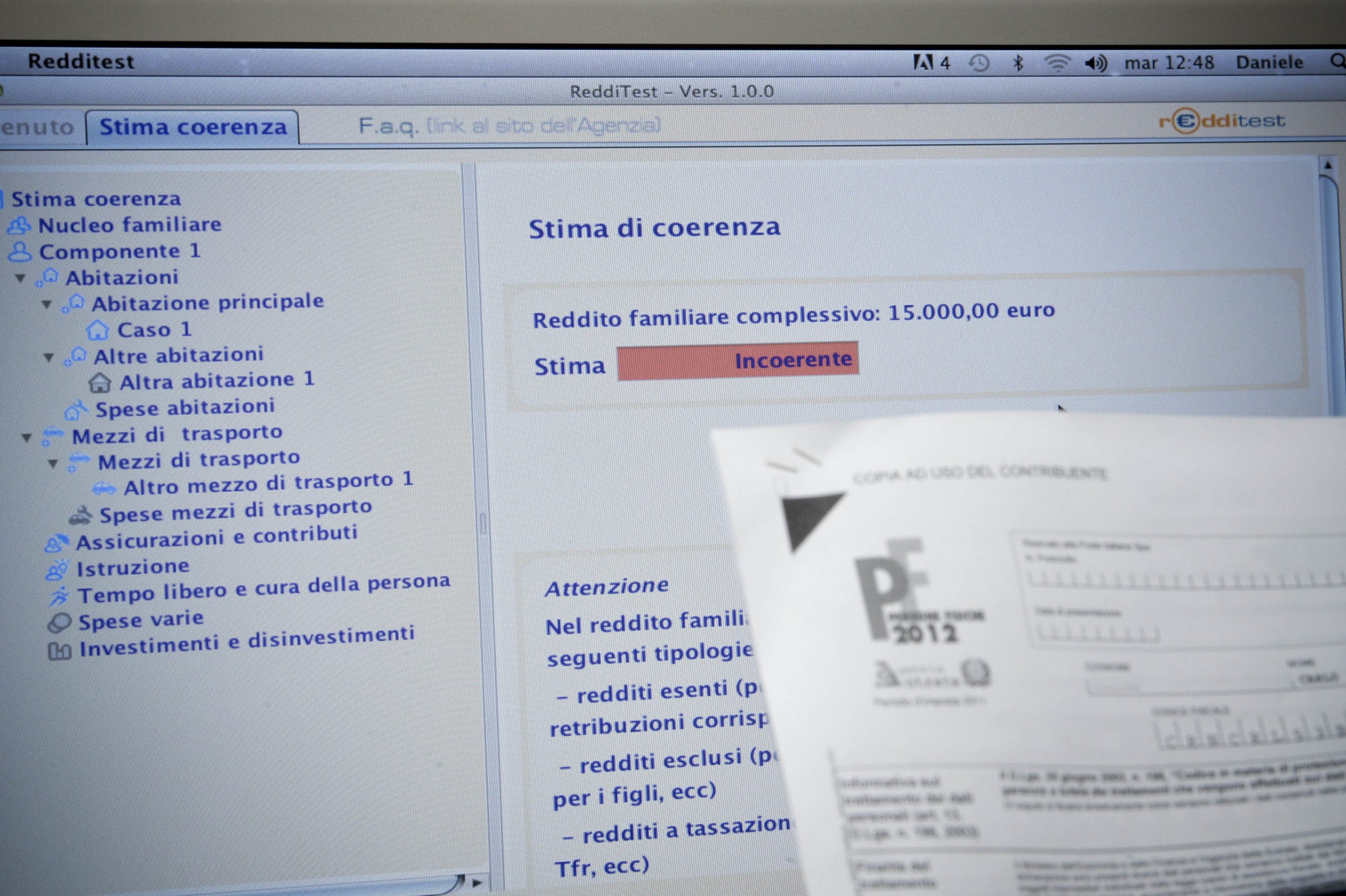 dichiarazione dei redditi