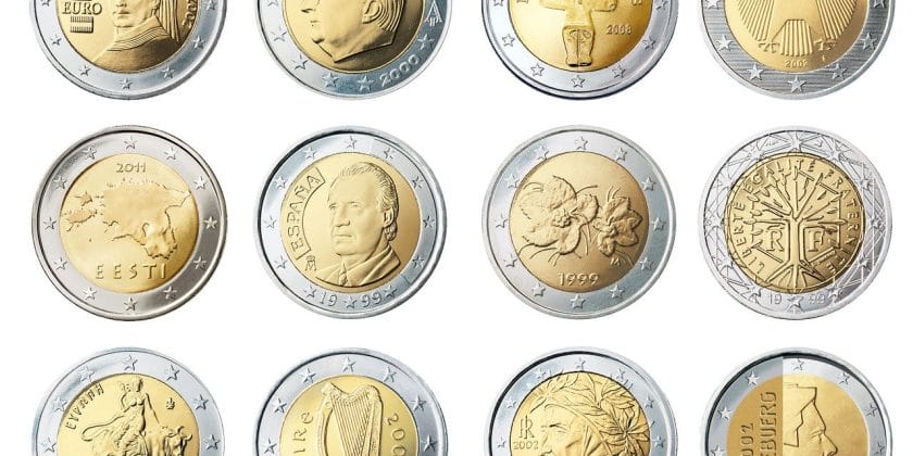 euro, monete