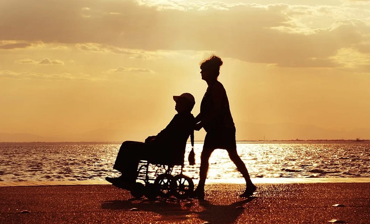 diversamente abile in carrozzella