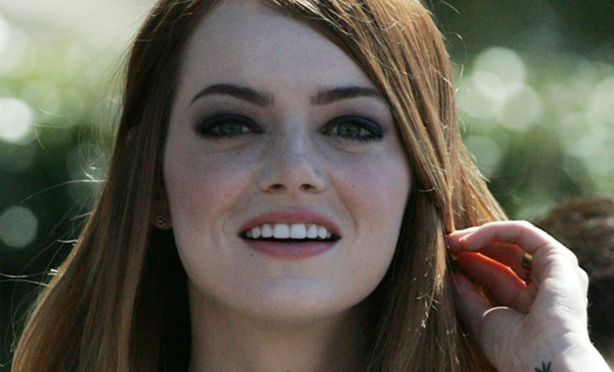 il look lob di Emma Stone