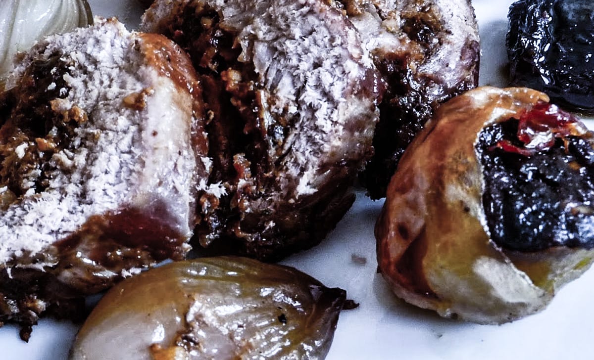 filetto di maiale con prugne