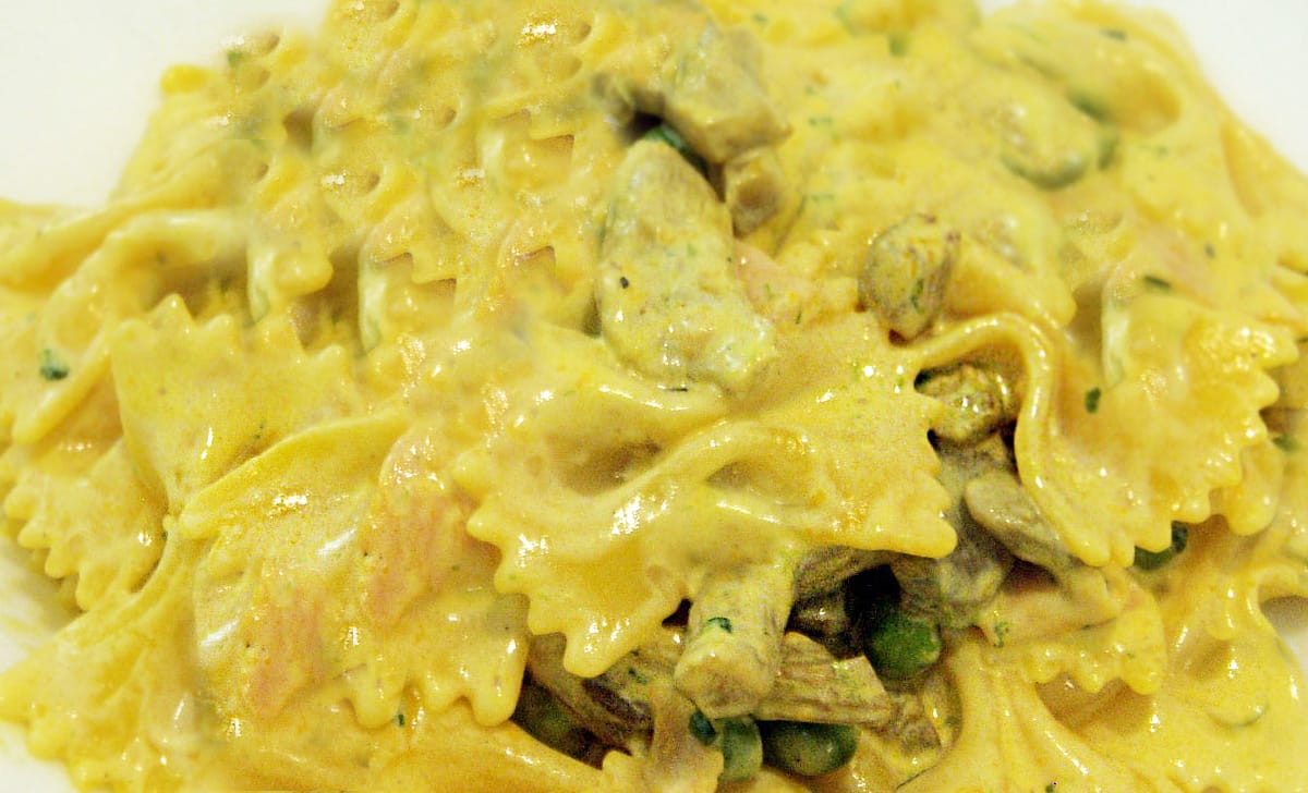 pasta zafferano e panna
