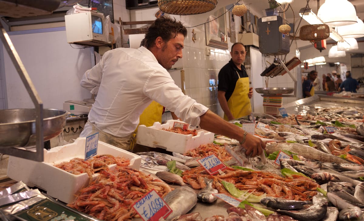 pesce fresco dal pescivendolo