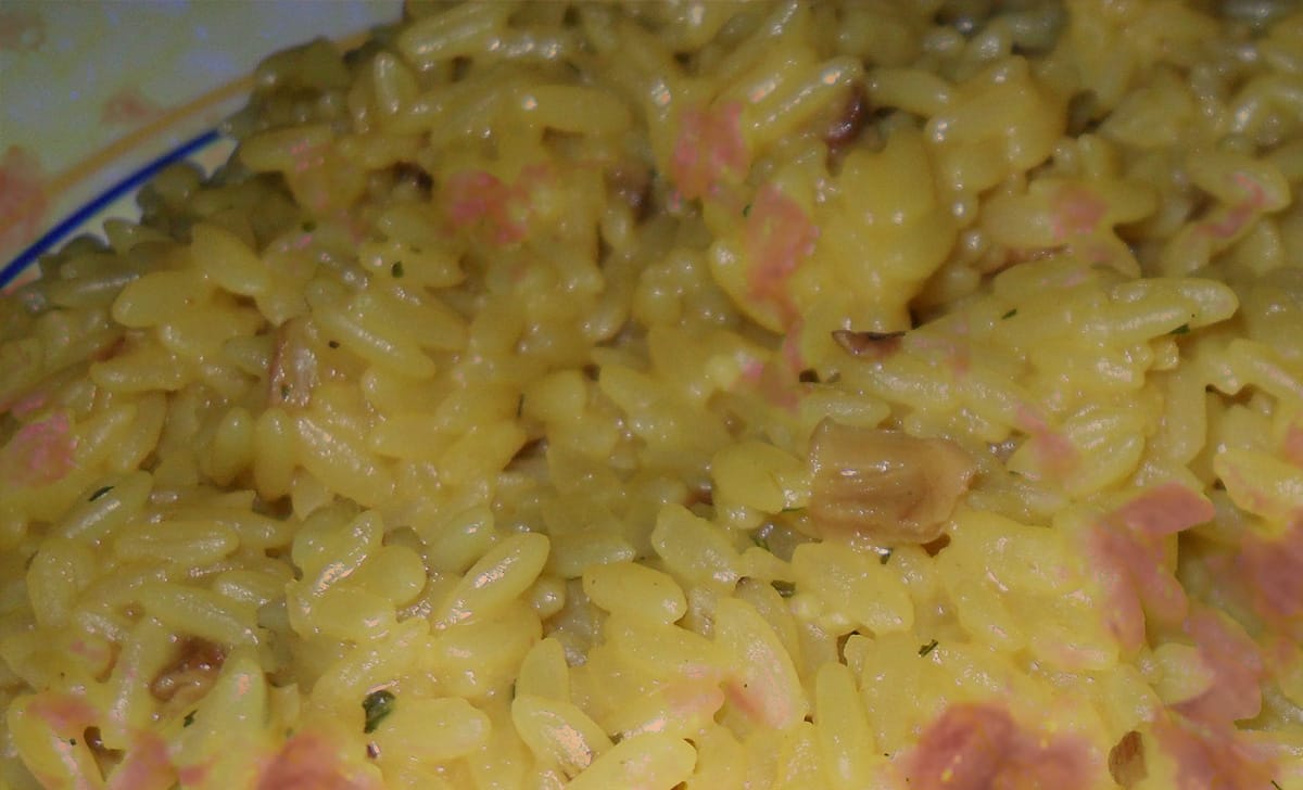 risotto al salamino cotto