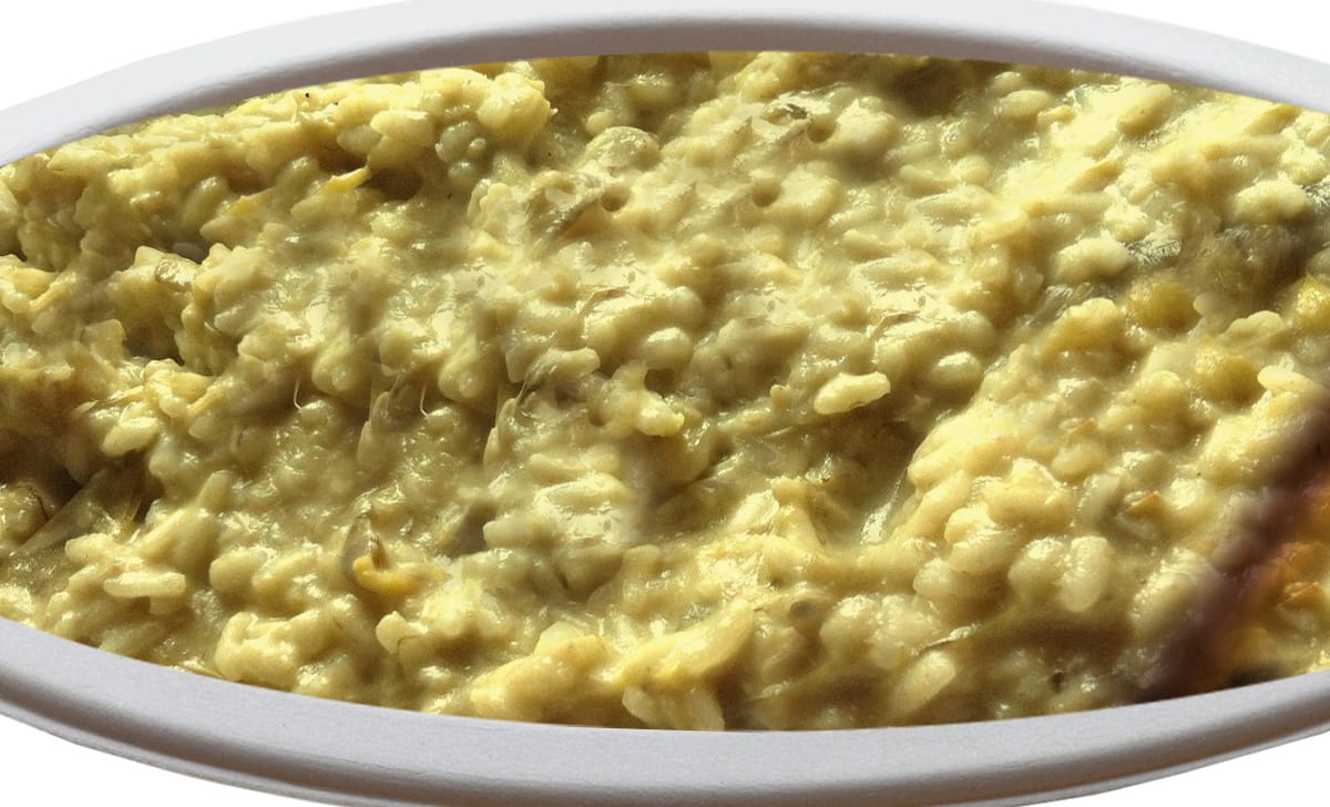 risotto alla crema di carciofi