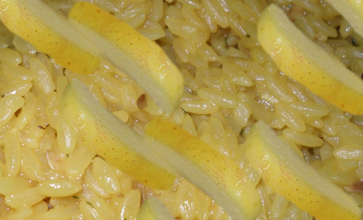 risotto gorgonzola e mele