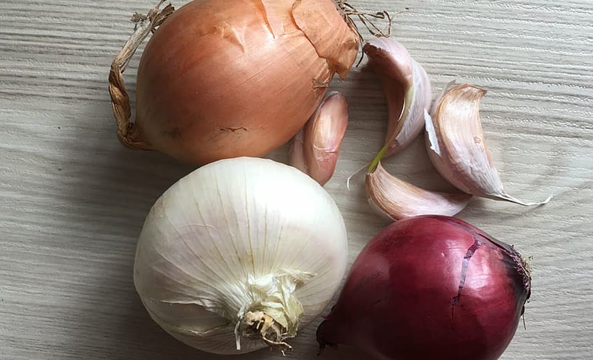 scalogno cipolla e aglio