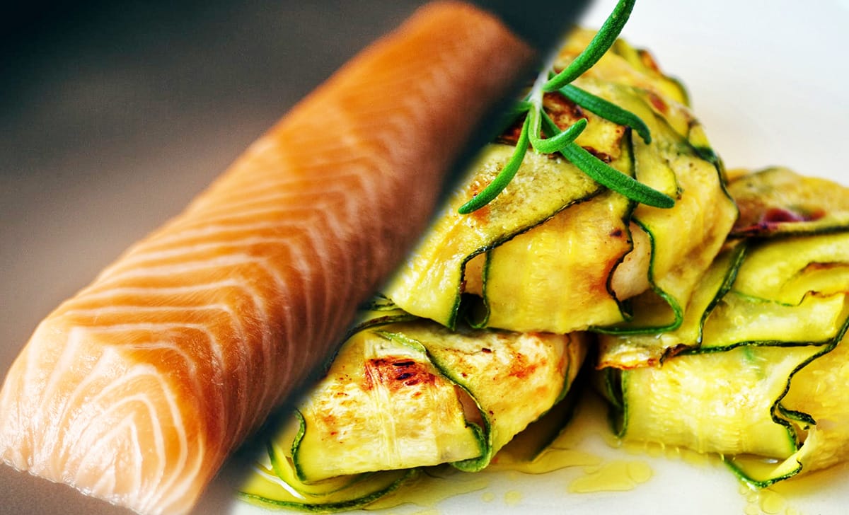 salmone e zucchine