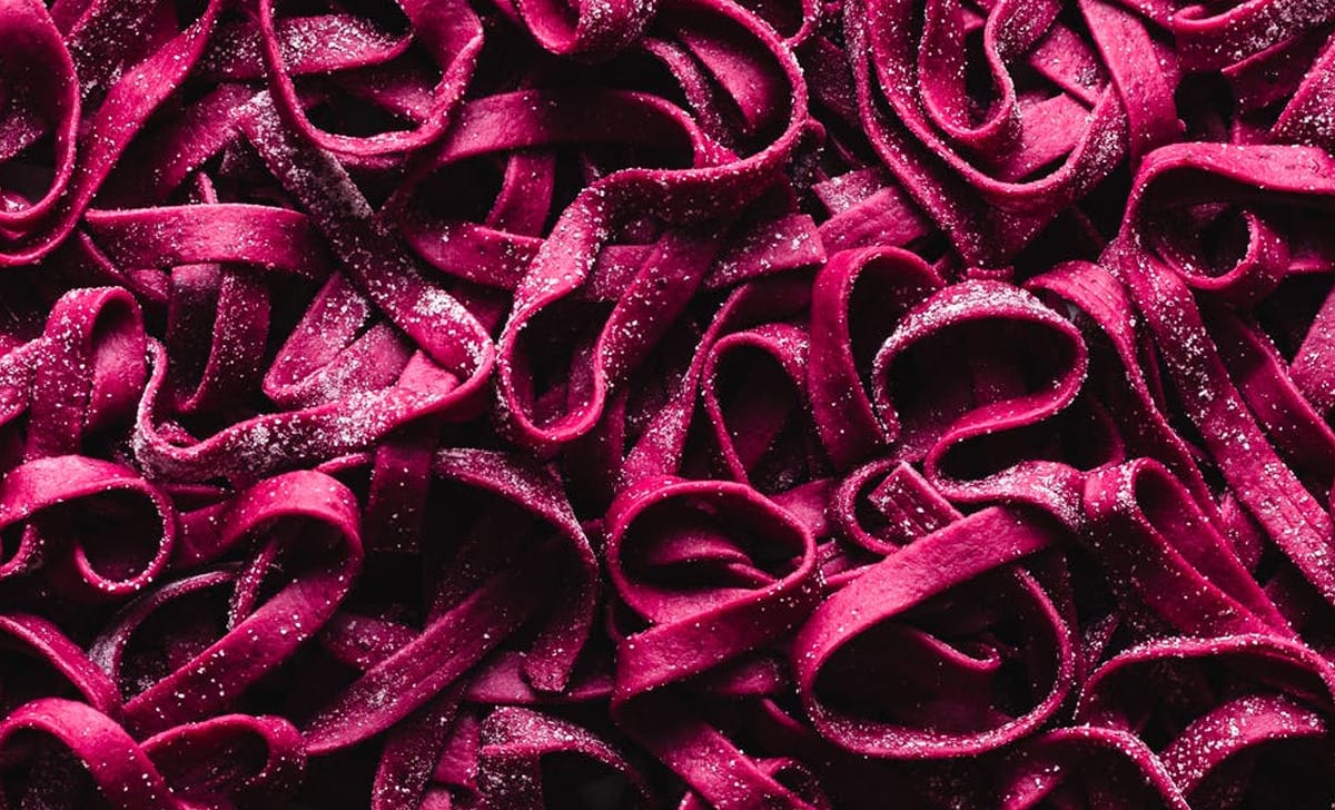 tagliatelle barbabietola