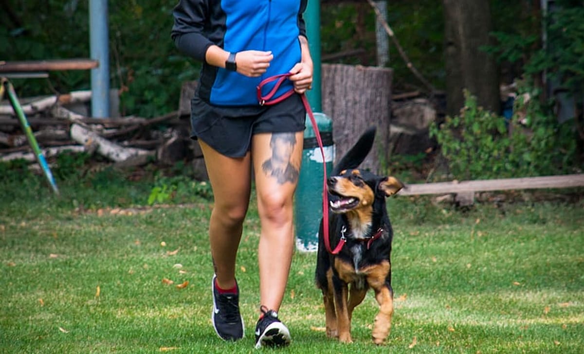 correre con il cane