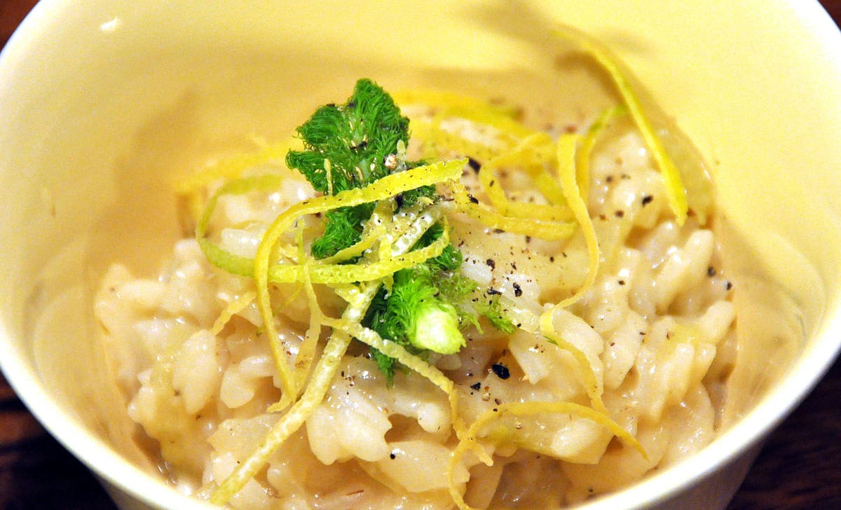 risotto zenzero limone