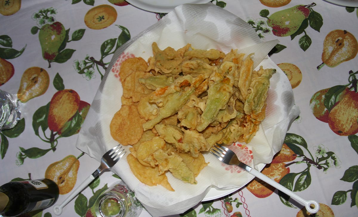 fiori di zucca fritti