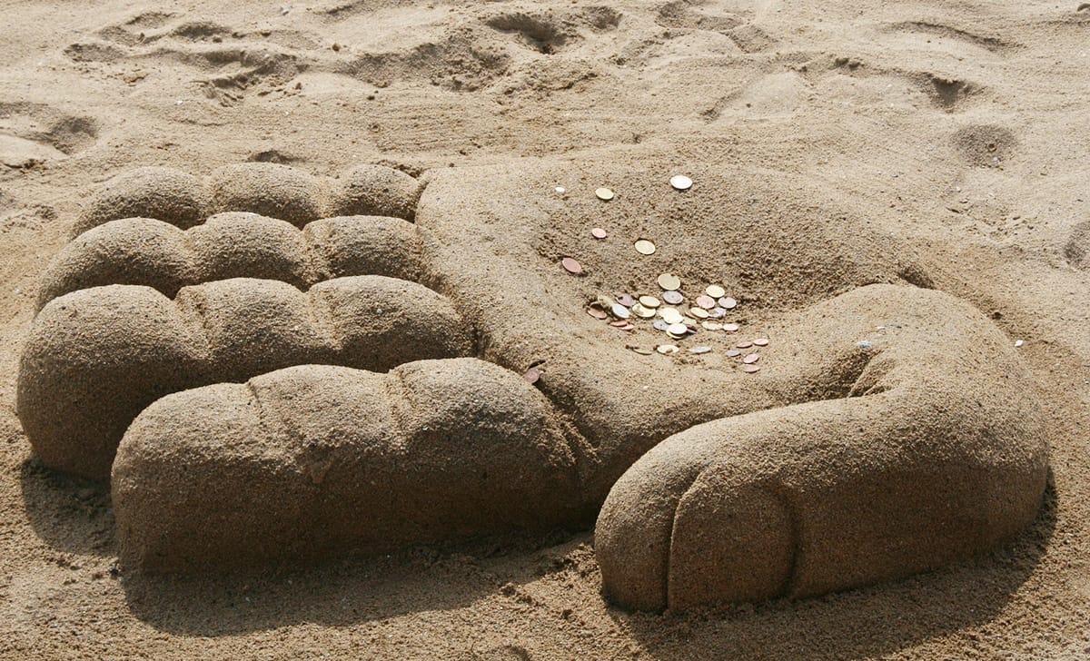 soldi in spiaggia