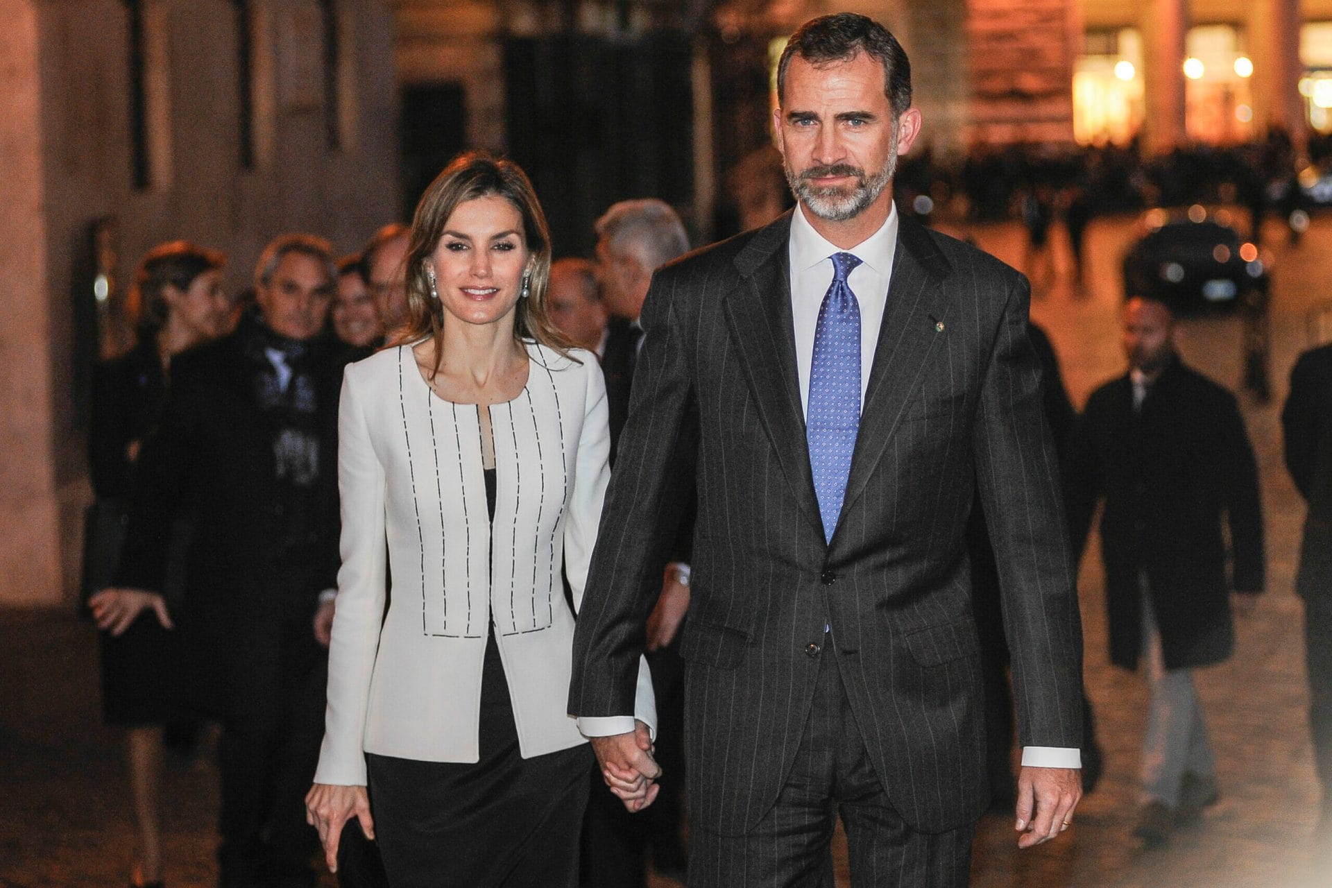 La regina Letizia Ortiz e il re Felipe di Spagna