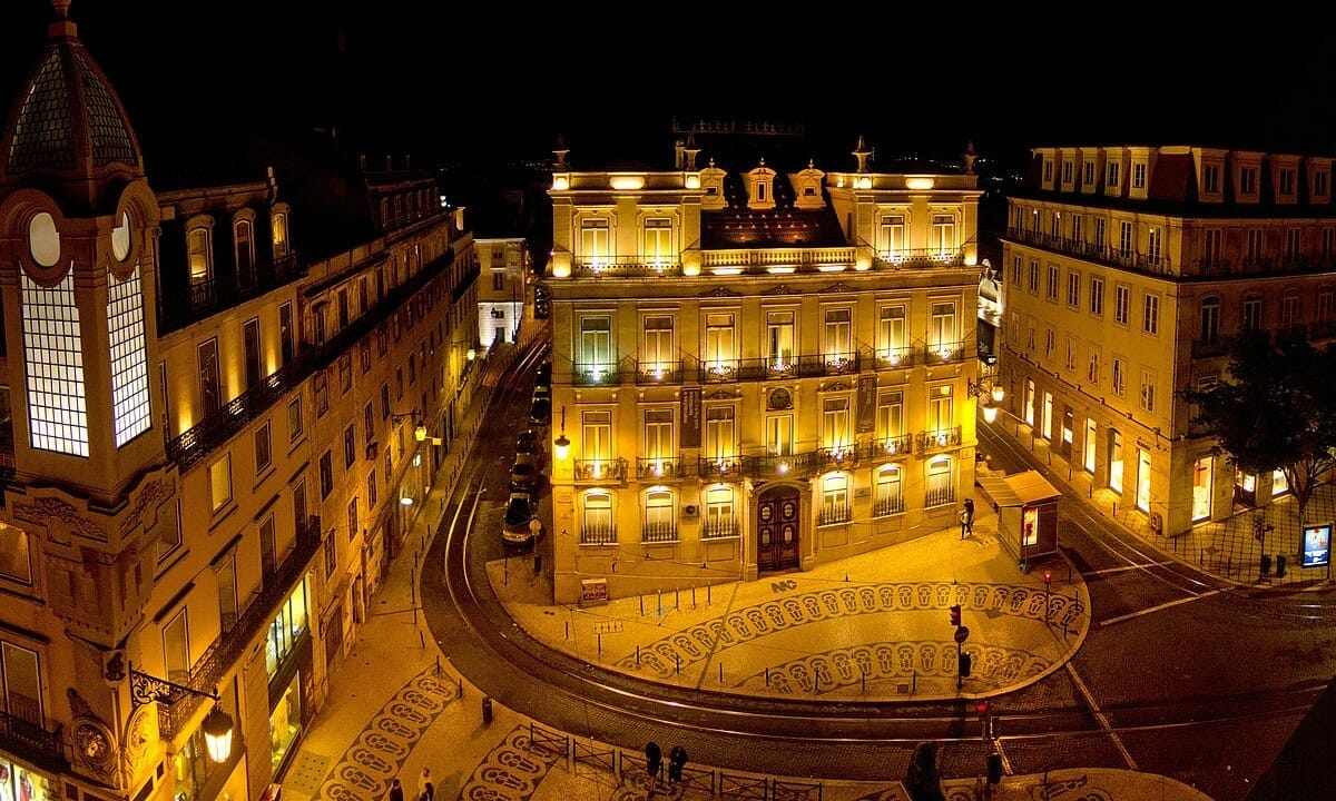 Largo do Chiado, piazza principale del quartiere Chiado a Lisbona.1