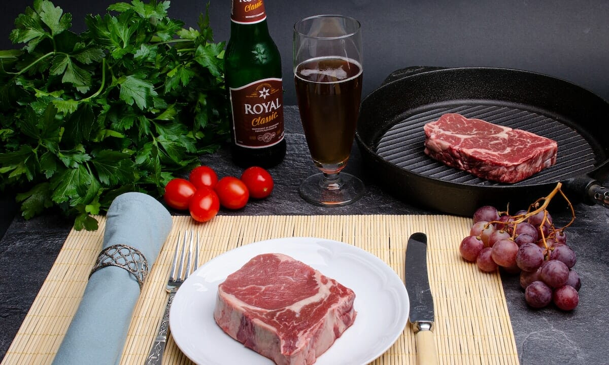 Piatto da chef stellato a base di carne