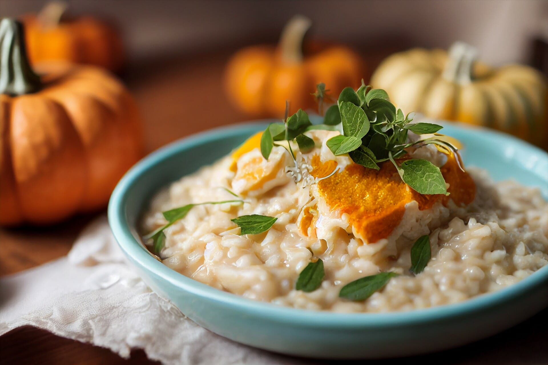 Incredibile ricetta del risotto fumante con zucca
