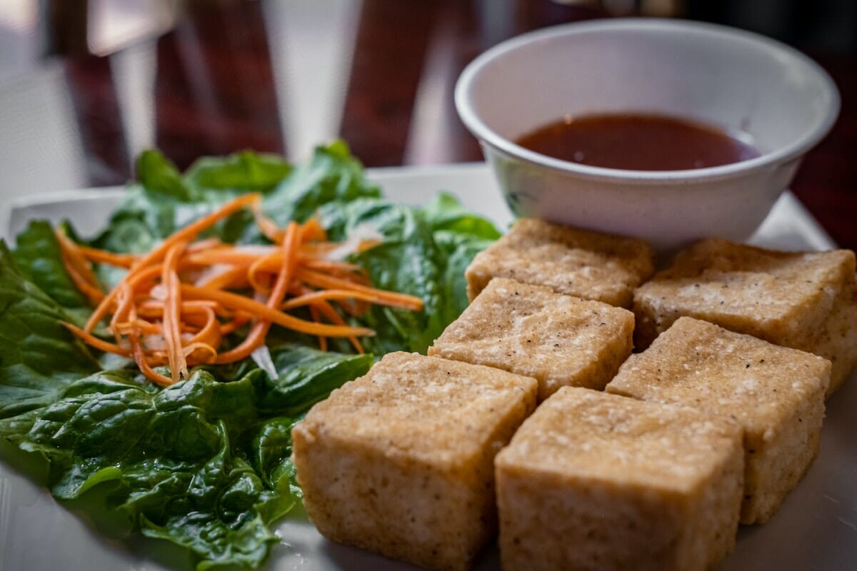 Tofu con salsa di soia