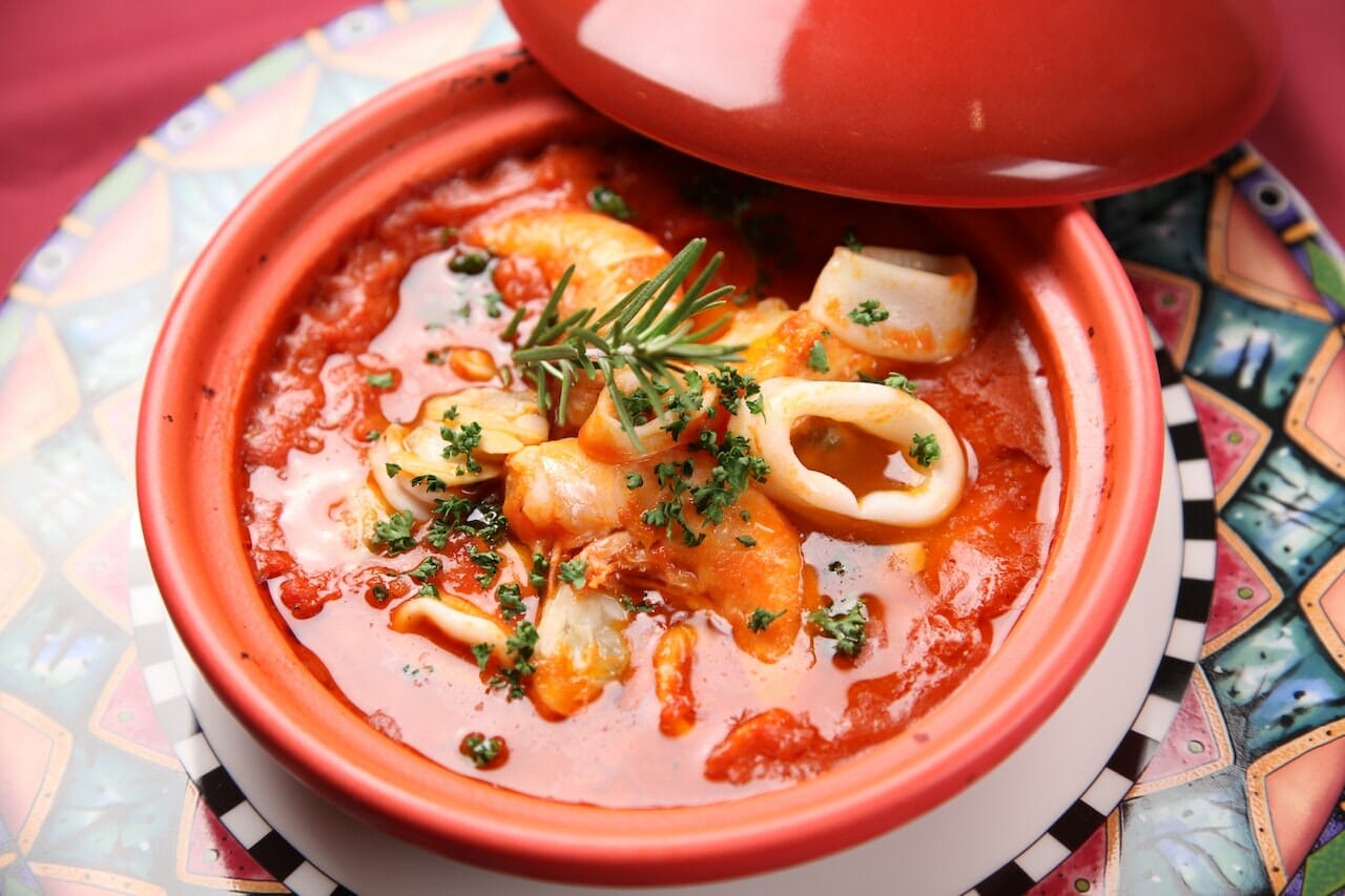 Zuppa con ciuffetti di calamari