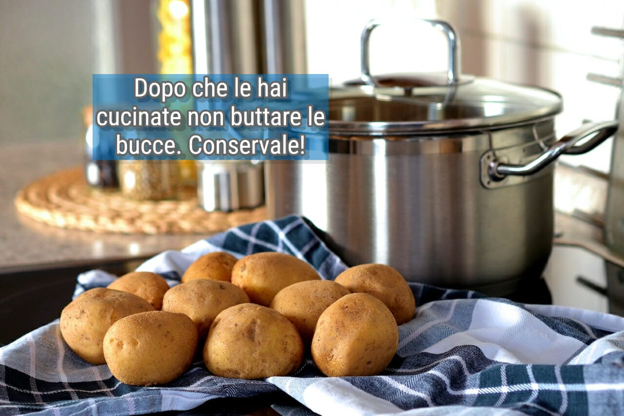 Chi butta le bucce di patate è uno sciocco