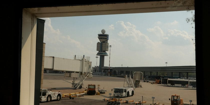 Torre di controllo ENAV pista di atterraggio Aeroporto di Malpensa