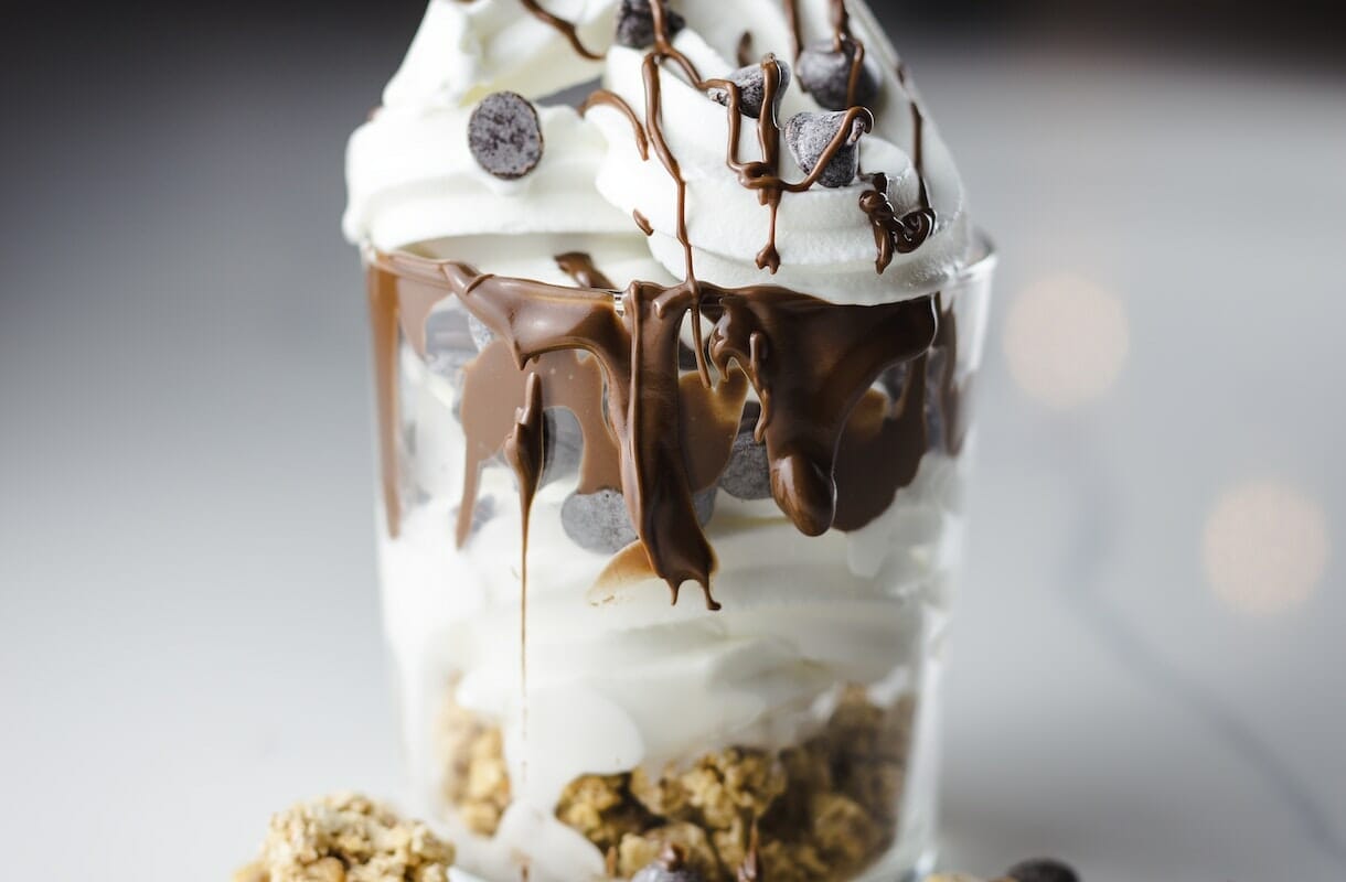 Un dolce con lo yogurt