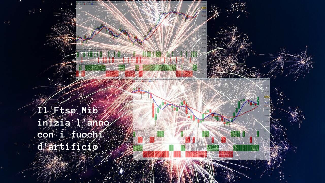 Il Ftse Mib inizia il 2023 con in fuochi di artificio