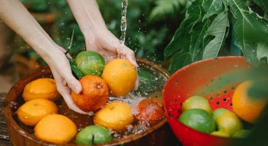 Lavare frutta e verdura col bicarbonato