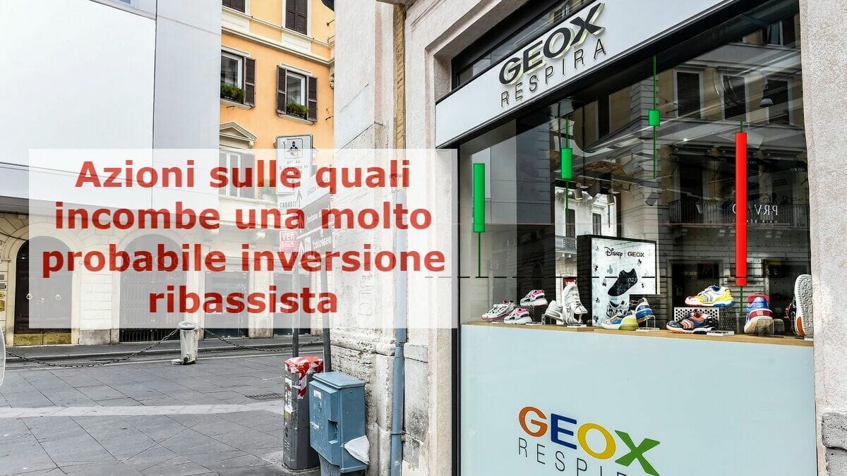 Le azioni GEOX potrebbero invertire al ribasso dopo questo pattern molto potente