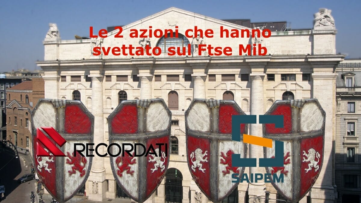 Recordati e Saipem hanno dominato la seduta di Piazza Affari