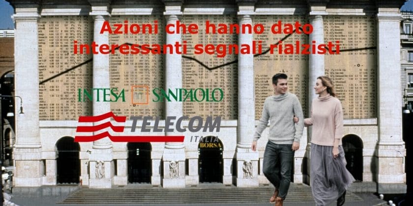 Intesa Sanpaolo e Telecom Italia si muovono a braccetto portando al rialzo il Ftse Mib