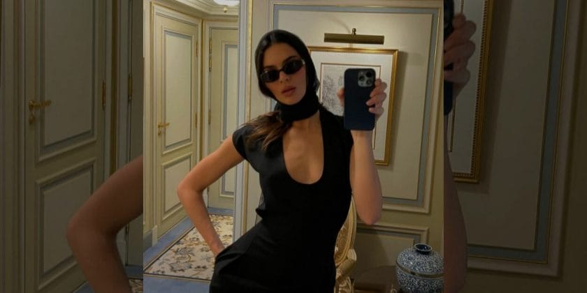 Indossare il foulard con stile come Kendall Jenner-foto da Instagram