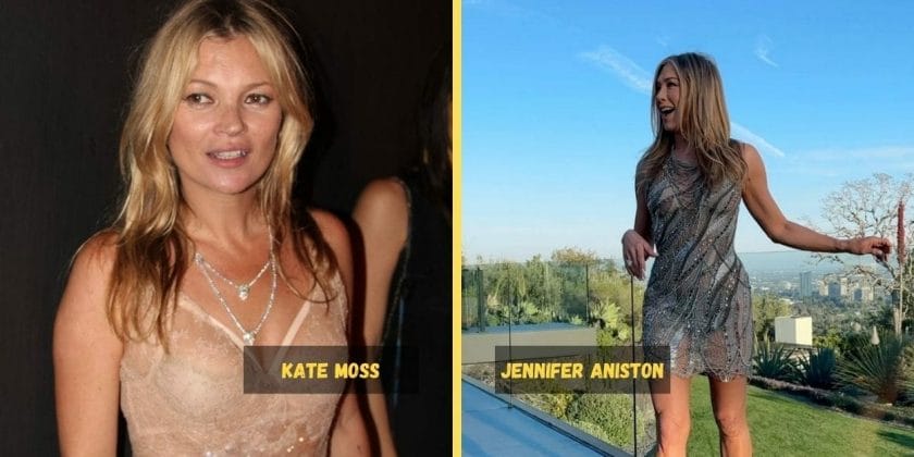 Le vitamine con cui Kate Moss e Jennifer Aniston si mantengono giovani a 50 anni-foto da Instagram e wikipedia