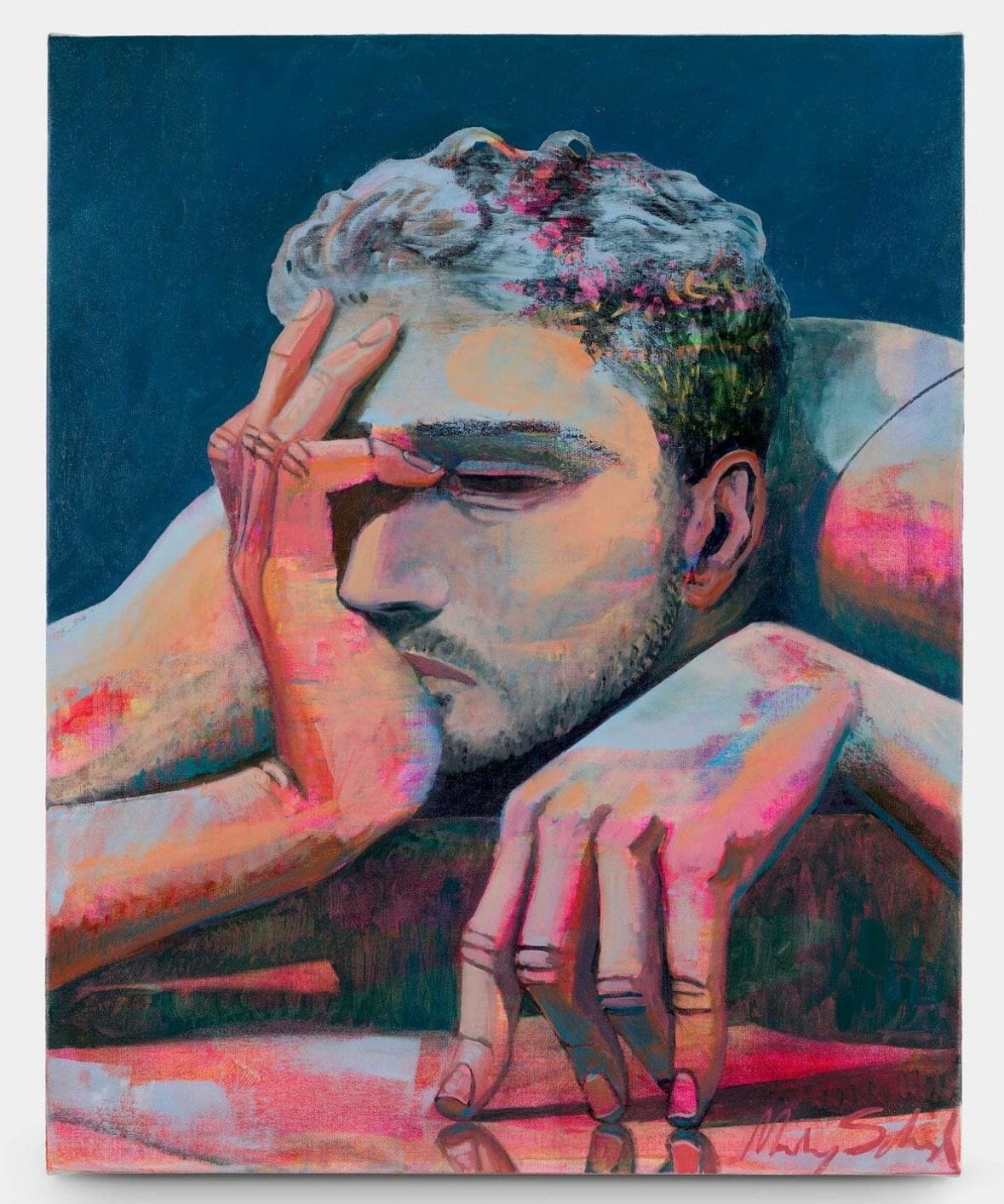 Marty Schnapf, “The Regular (hiraeth)”, oil on canvas, 76 x 61 cm, 30 x 24 in.