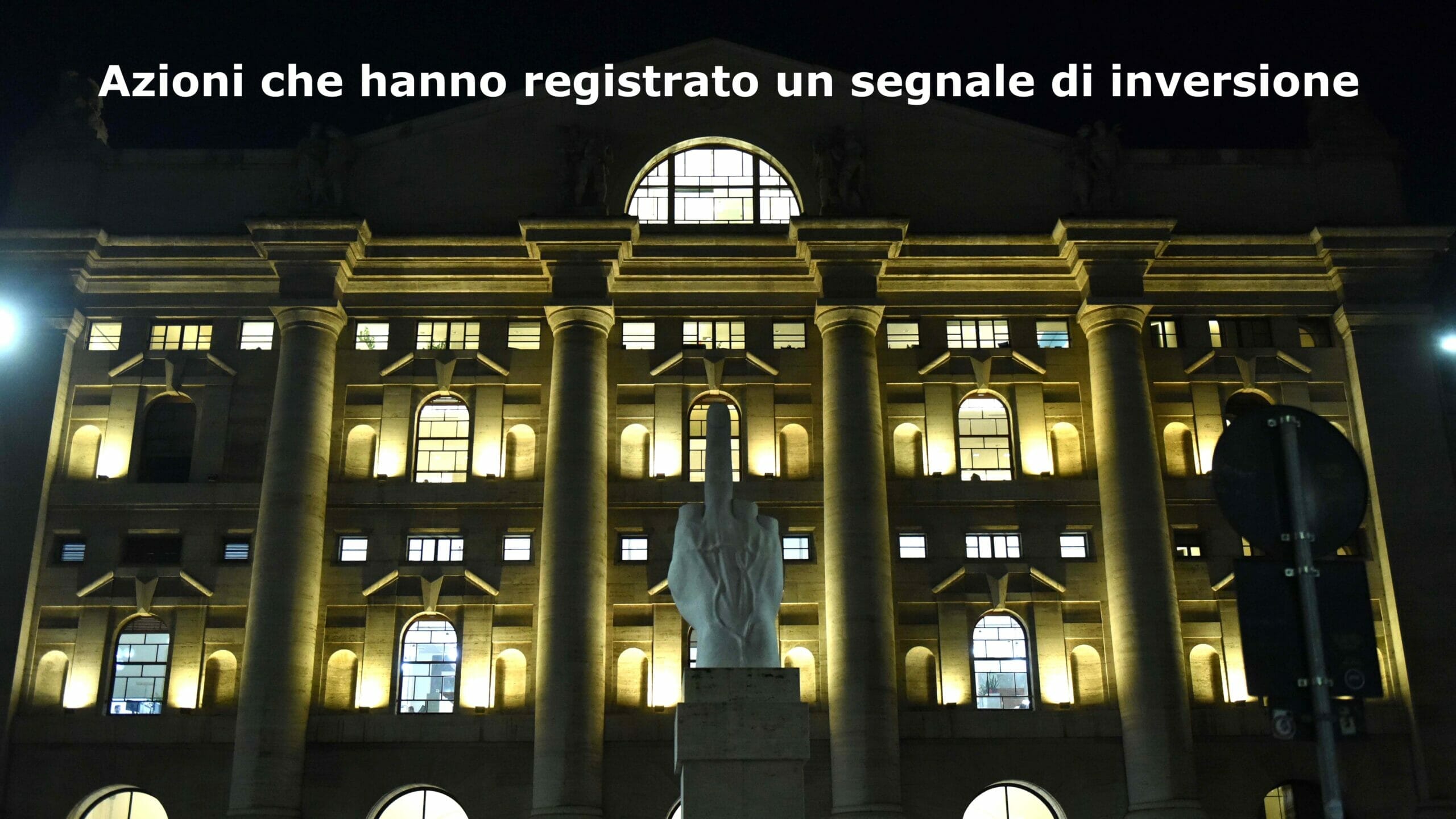 Azioni che hanno registrato un segnale di inversione ribassista
