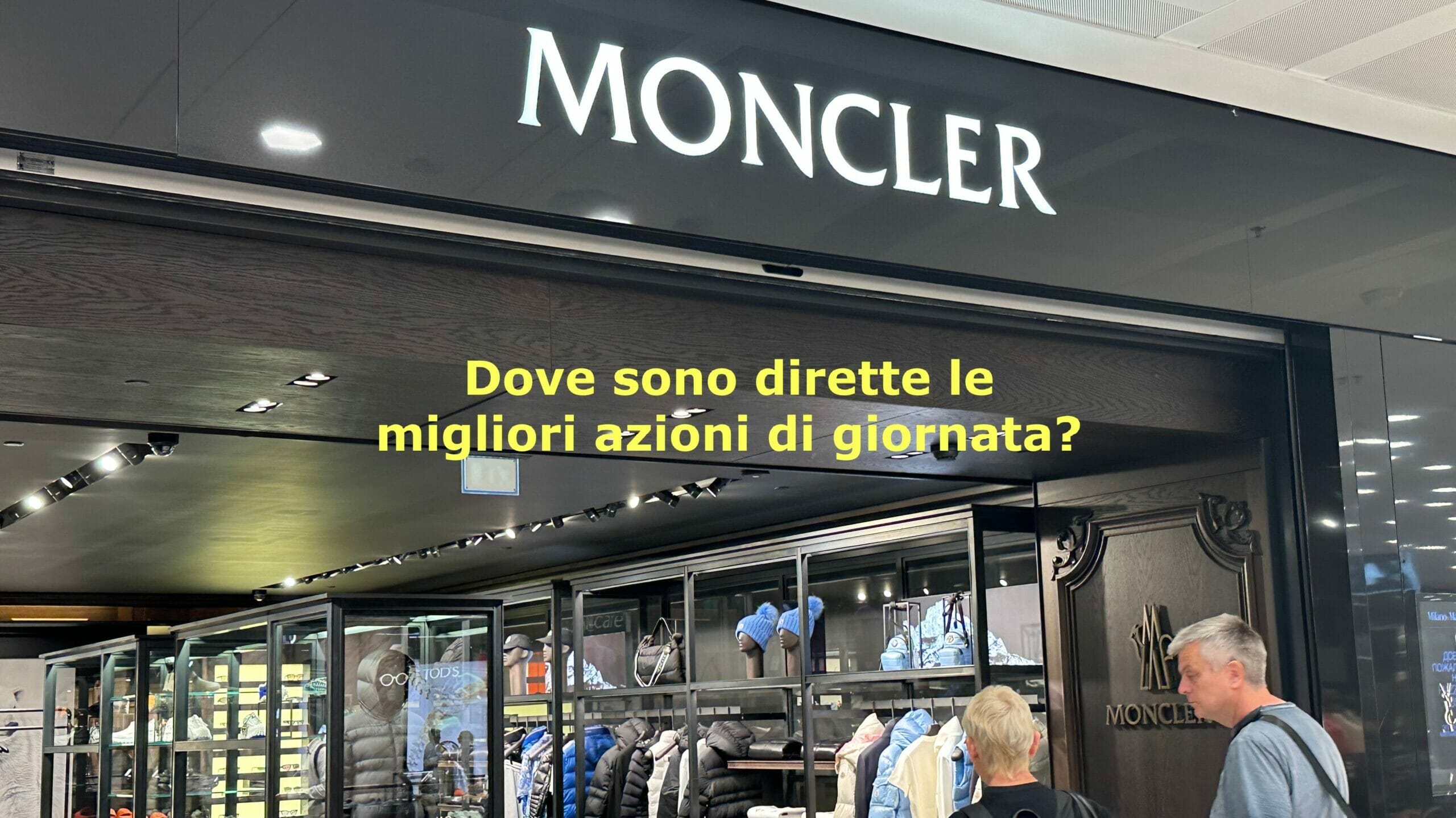 Le azioni Moncler svettano sul Ftse Mib grazie alle notizie in arrivo dalla Cina