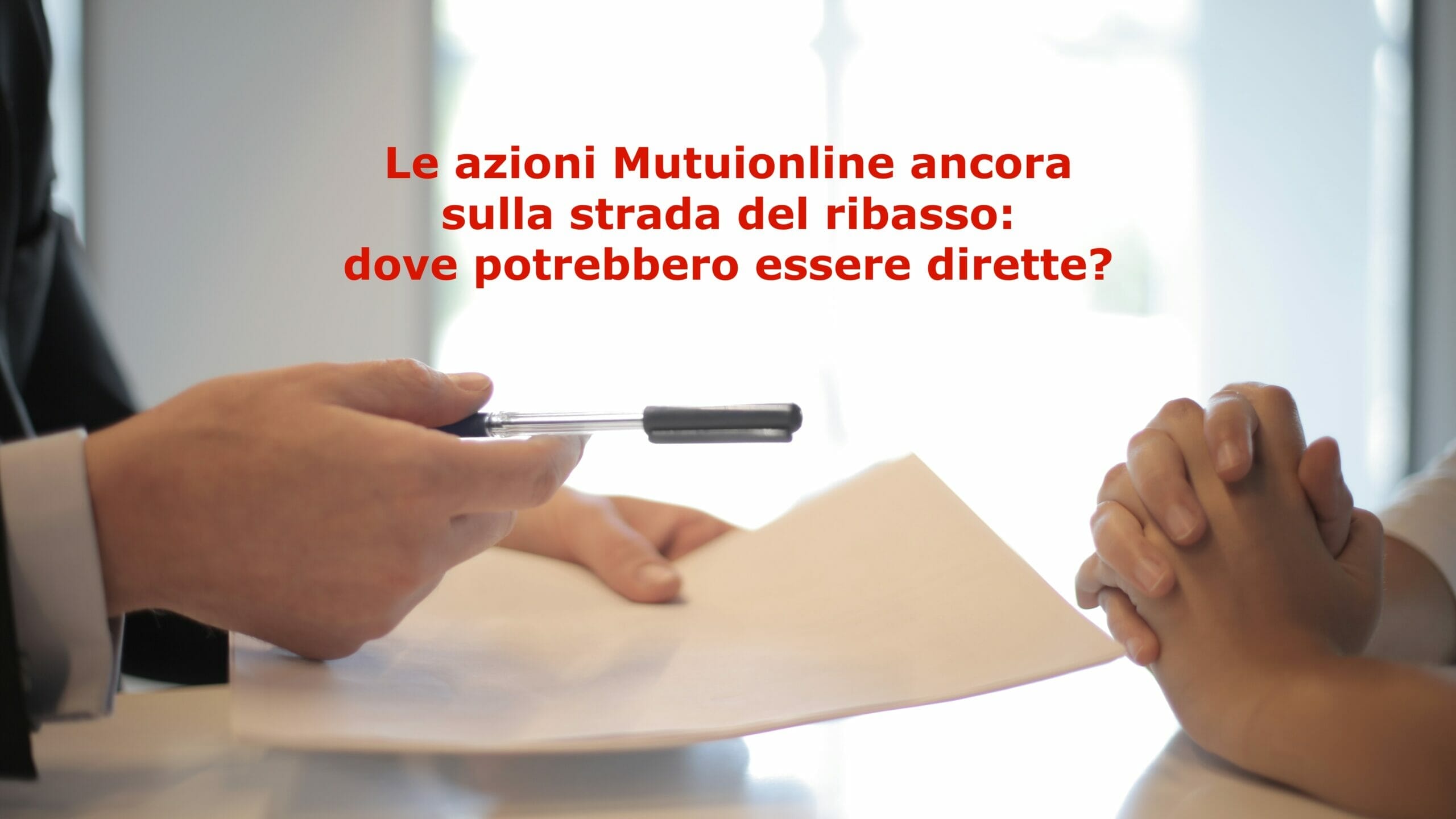 Su quali livelli le azioni Mutuionline potrebbero invertire al rialzo?