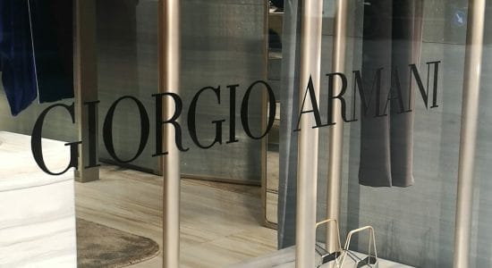 Marchio Giorgio Armani-Foto da imagoeconomica