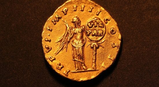 Moneta dell'Impero Romano-Foto ad imagoeconomica