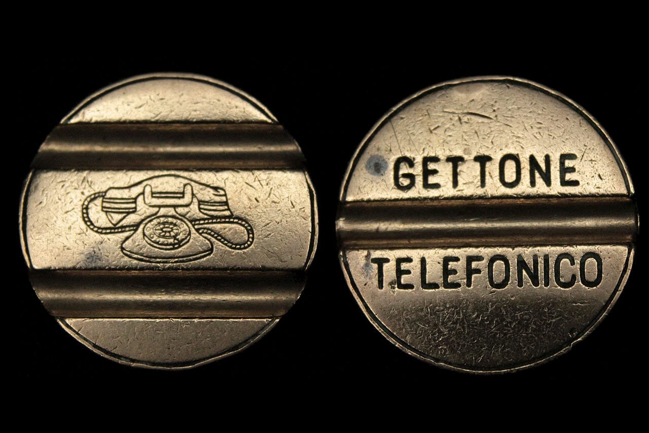 Gettone telefonico-Foto da wikipedia