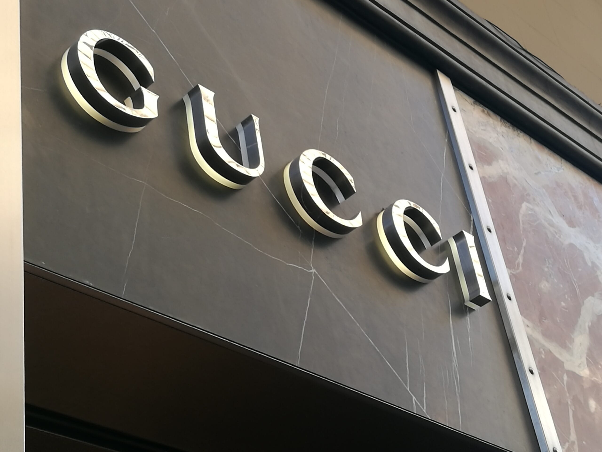 Il marchio Gucci-Foto da imagoeconomica