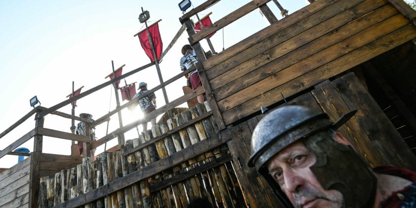 Scene dall'antica Roma di Cinecittà-Foto da imagoeconomica