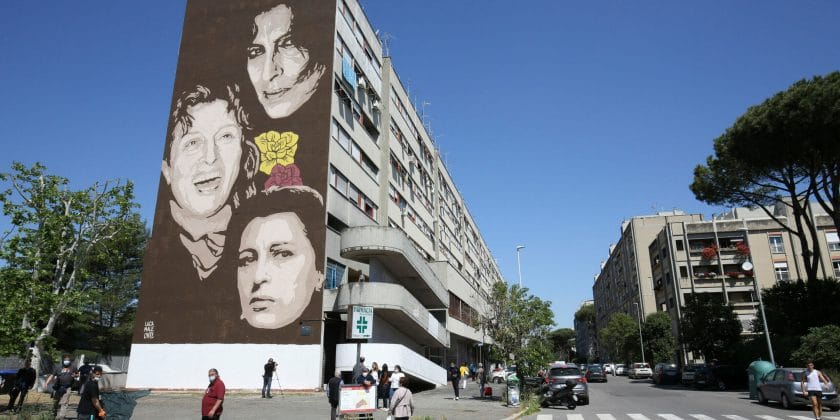 Un murale a Roma dedicato ad Anna Magnani-Foto da imagoeconomica